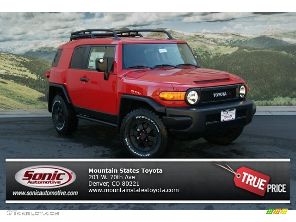 2012 FJ Cruiser Trail Teams Special Edition 4WD - Radiant Red / Dark Charcoal/Red photo #1