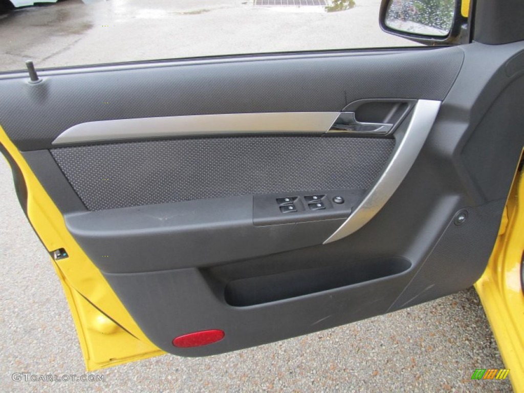 2010 Aveo LT Sedan - Summer Yellow / Charcoal photo #8