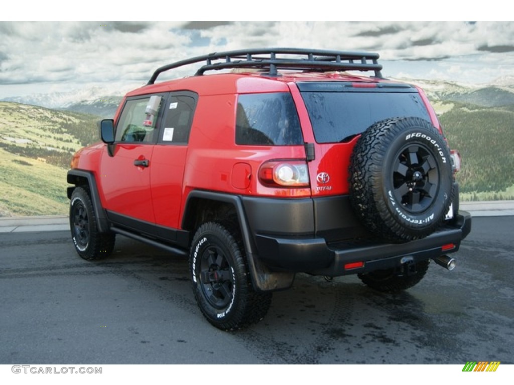 2012 FJ Cruiser Trail Teams Special Edition 4WD - Radiant Red / Dark Charcoal/Red photo #2