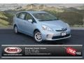 2012 Clear Sky Blue Metallic Toyota Prius v Two Hybrid  photo #1