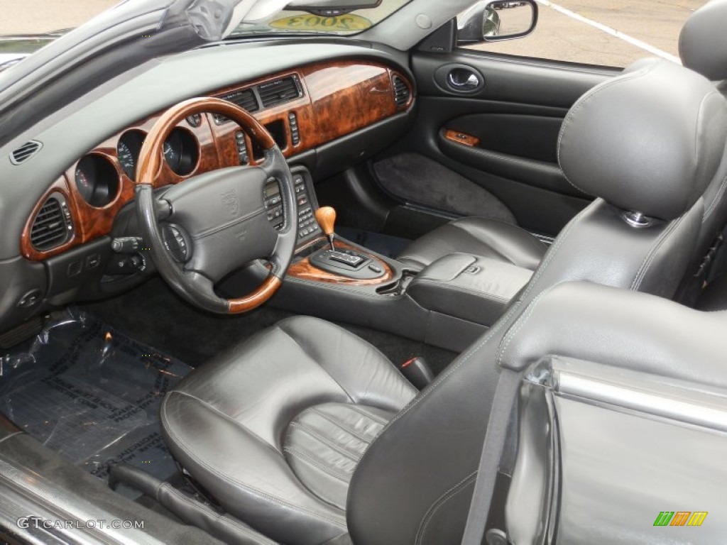 Charcoal Interior 2003 Jaguar XK XK8 Convertible Photo #68762908