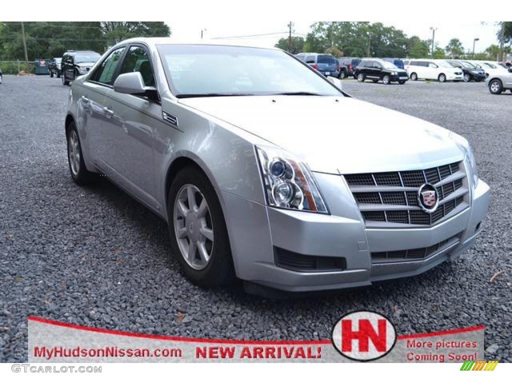 2009 CTS 4 AWD Sedan - Radiant Silver / Cashmere/Cocoa photo #1