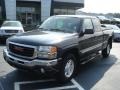 2004 Carbon Metallic GMC Sierra 1500 SLE Extended Cab 4x4  photo #2