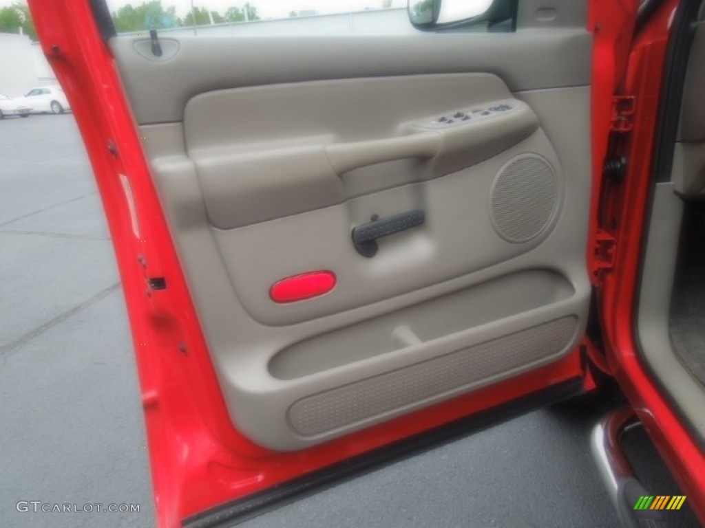 2005 Ram 1500 SLT Quad Cab - Flame Red / Taupe photo #8