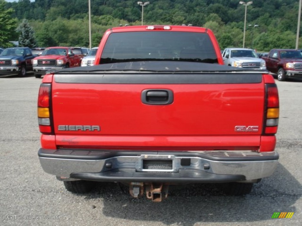 2006 Sierra 1500 SLE Extended Cab 4x4 - Fire Red / Pewter photo #5
