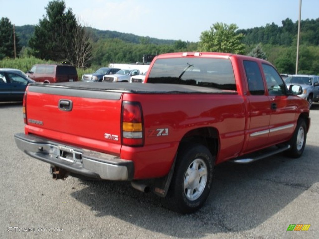 2006 Sierra 1500 SLE Extended Cab 4x4 - Fire Red / Pewter photo #6