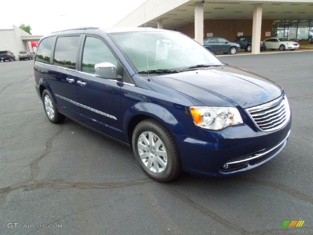 2012 Town & Country Touring - L - True Blue Pearl / Dark Frost Beige/Medium Frost Beige photo #1