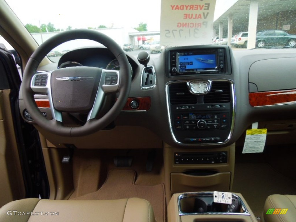 2012 Chrysler Town & Country Touring - L Dark Frost Beige/Medium Frost Beige Dashboard Photo #68766409