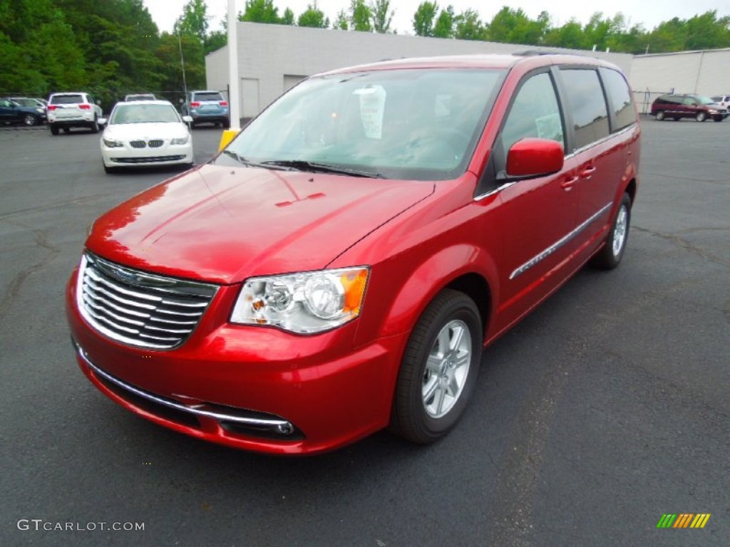Deep Cherry Red Crystal Pearl 2012 Chrysler Town & Country Touring Exterior Photo #68766478