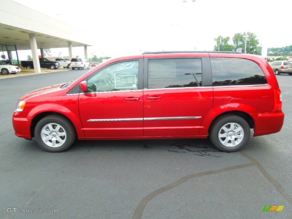 Deep Cherry Red Crystal Pearl 2012 Chrysler Town & Country Touring Exterior Photo #68766484