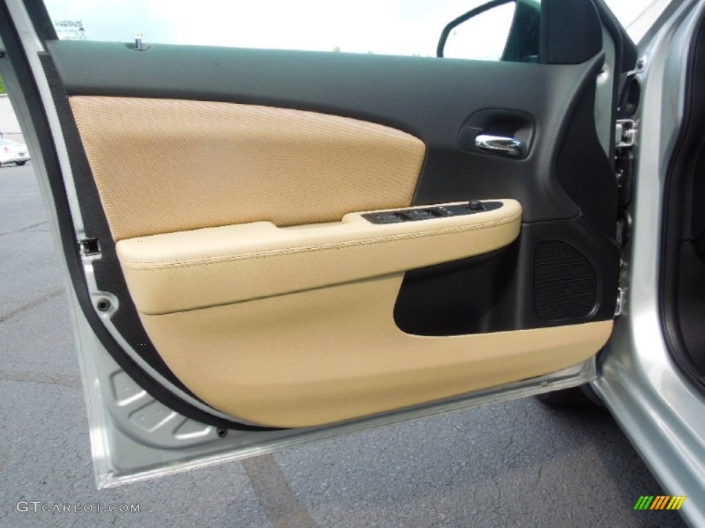 2012 Dodge Avenger SXT Black/Light Frost Beige Door Panel Photo #68767102