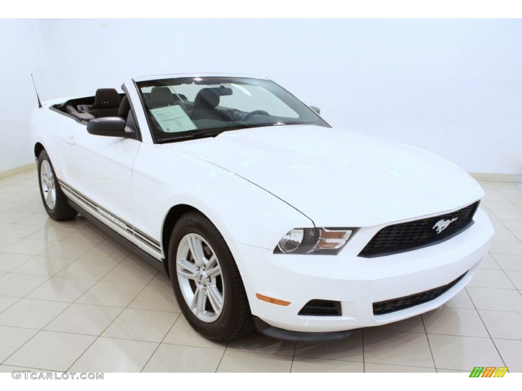 Performance White 2012 Ford Mustang V6 Convertible Exterior Photo #68768743