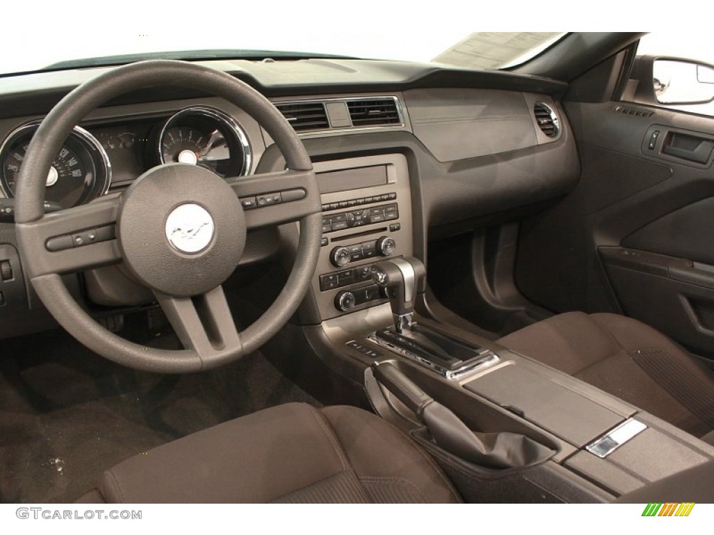 Charcoal Black Interior 2012 Ford Mustang V6 Convertible