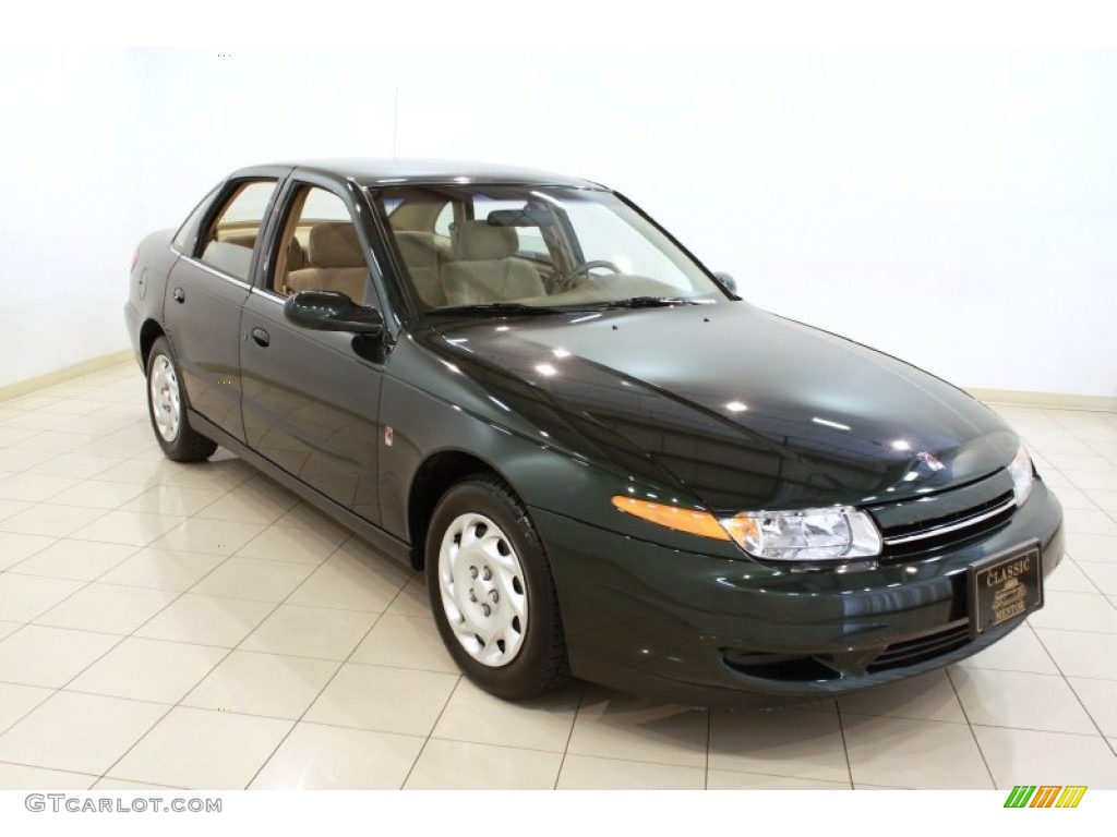 2000 L Series LS1 Sedan - Green / Medium Tan photo #1