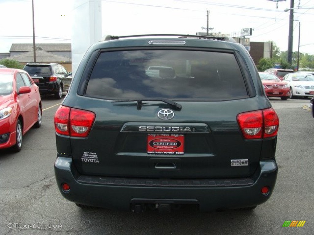 2008 Sequoia SR5 4WD - Timberland Green Mica / Graphite photo #5