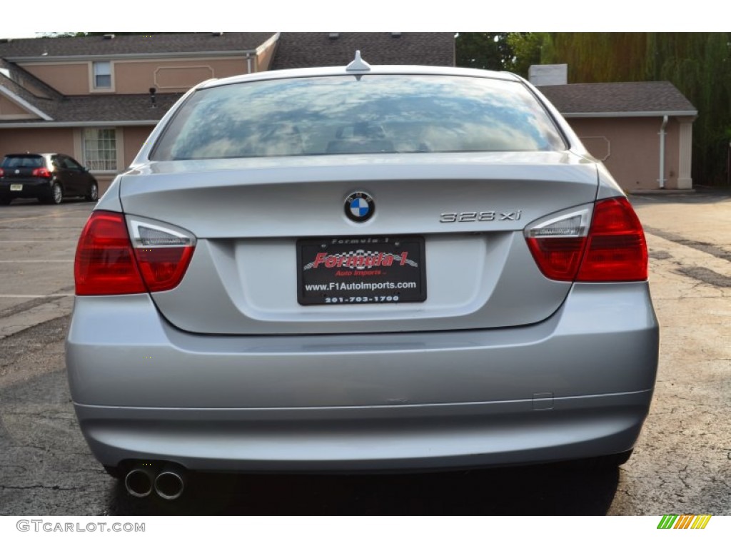 2008 3 Series 328xi Sedan - Titanium Silver Metallic / Black photo #6