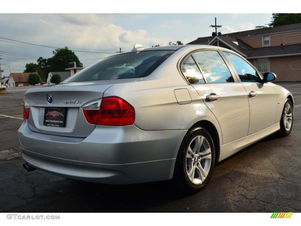 2008 3 Series 328xi Sedan - Titanium Silver Metallic / Black photo #7