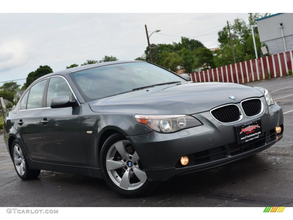 2006 5 Series 525i Sedan - Titanium Grey Metallic / Black photo #1