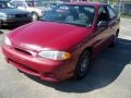 1999 Cherry Red Hyundai Accent L Coupe  photo #7
