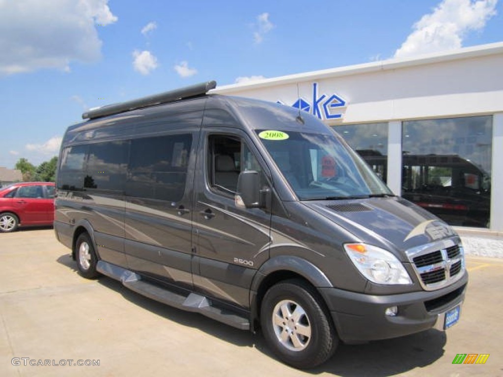 Graphite Gray 2008 Dodge Sprinter Van 2500 High Roof Passenger Exterior Photo #68770501