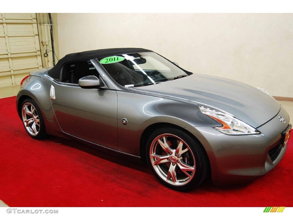 2011 370Z Sport Touring Roadster - Gun Metallic / Black photo #1