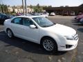 2012 White Suede Ford Fusion SEL V6 AWD  photo #1