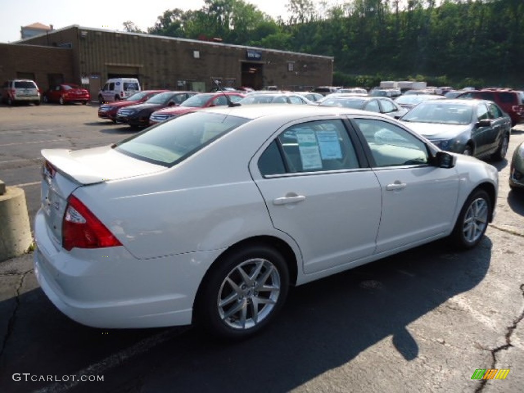 2012 Fusion SEL V6 AWD - White Suede / Medium Light Stone photo #2