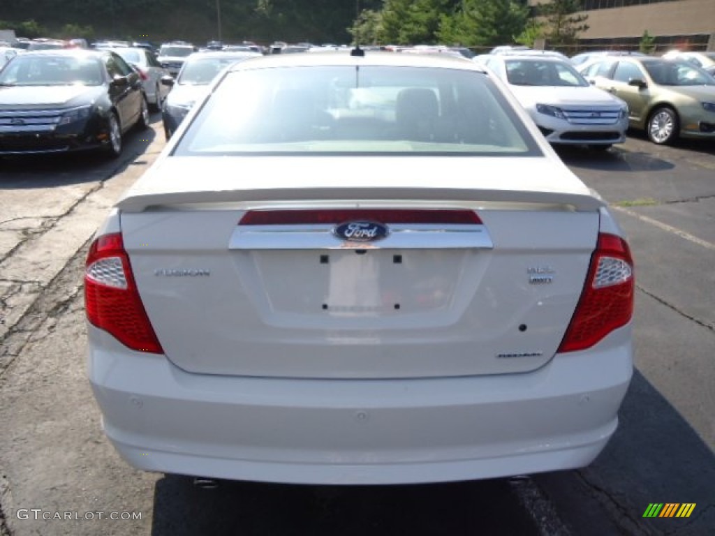 2012 Fusion SEL V6 AWD - White Suede / Medium Light Stone photo #3