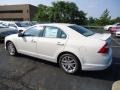 White Suede 2012 Ford Fusion SEL V6 AWD Exterior