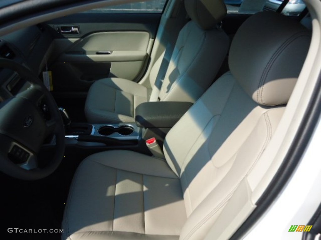 2012 Fusion SEL V6 AWD - White Suede / Medium Light Stone photo #8
