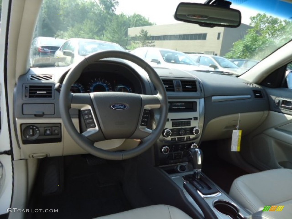 2012 Fusion SEL V6 AWD - White Suede / Medium Light Stone photo #10