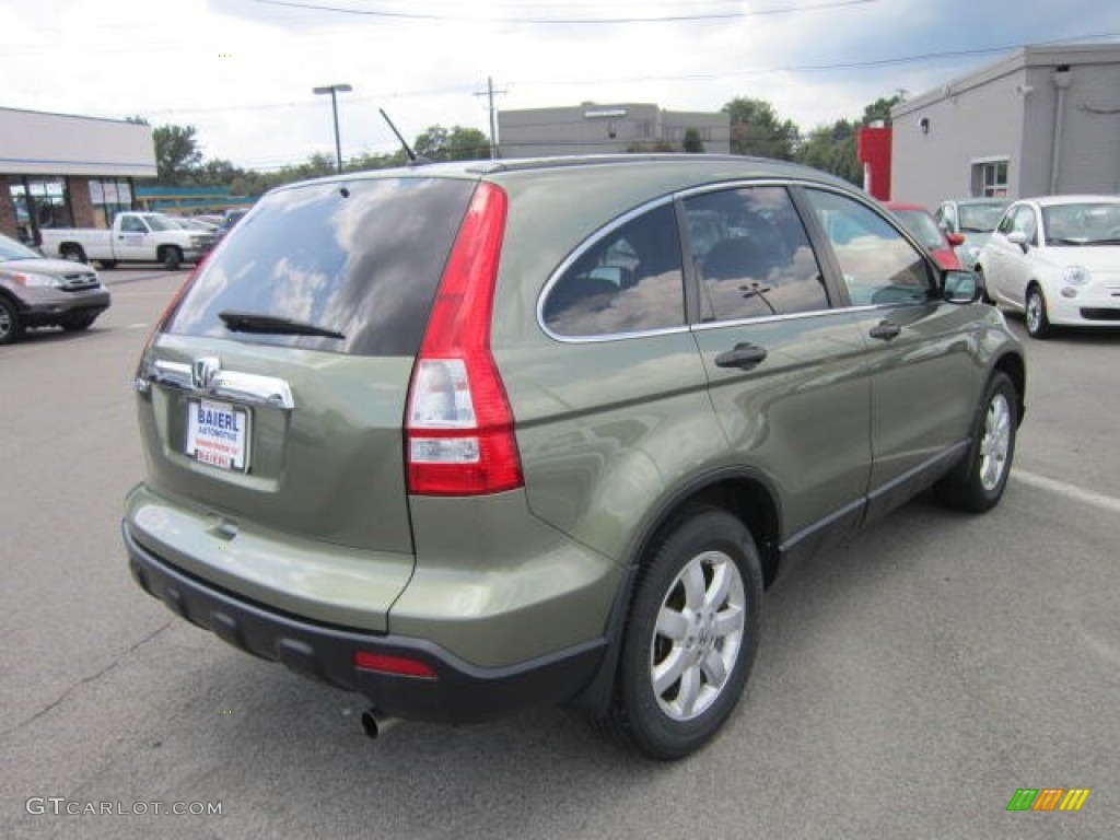 2009 CR-V EX 4WD - Green Tea Metallic / Ivory photo #7