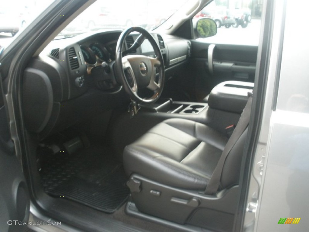 Ebony Interior 2009 GMC Sierra 1500 Hybrid Crew Cab 4x4 Photo #68776616