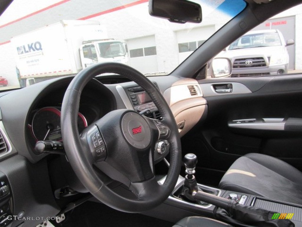 Carbon Black/Graphite Gray Alcantara Interior 2008 Subaru Impreza WRX STi Photo #68777624