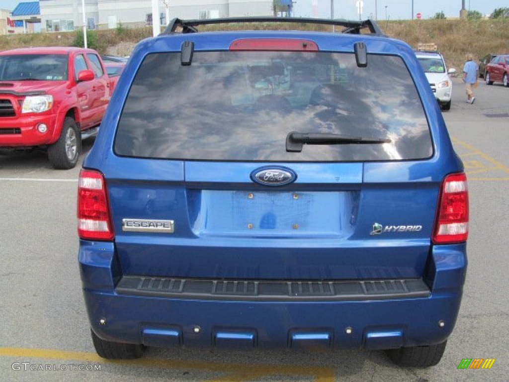 2008 Escape Hybrid 4WD - Vista Blue Metallic / Stone photo #5