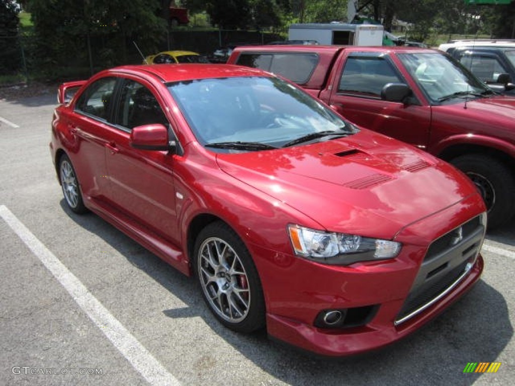 2008 Lancer Evolution MR - Rally Red Metallic / Black photo #1