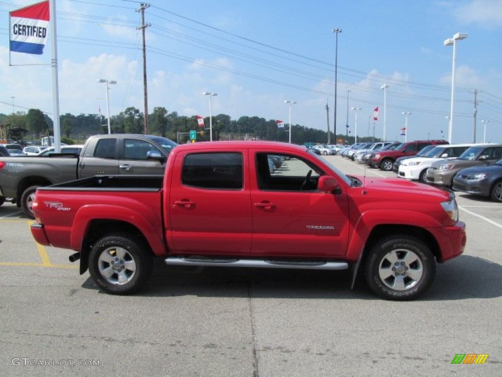 2006 Tacoma V6 TRD Sport Double Cab 4x4 - Radiant Red / Graphite Gray photo #9