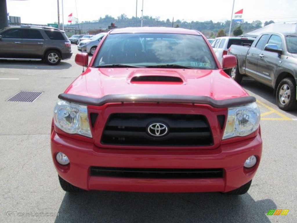 2006 Tacoma V6 TRD Sport Double Cab 4x4 - Radiant Red / Graphite Gray photo #11