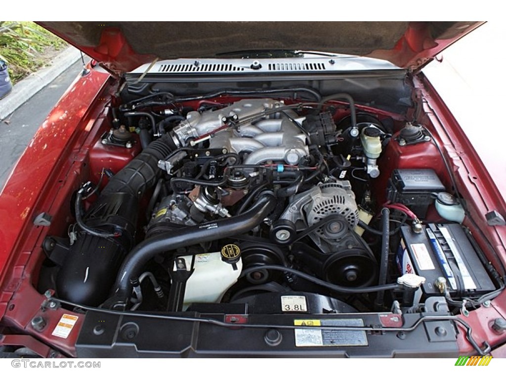 2000 Ford Mustang V6 Coupe 3.8 Liter OHV 12-Valve V6 Engine Photo #68778971