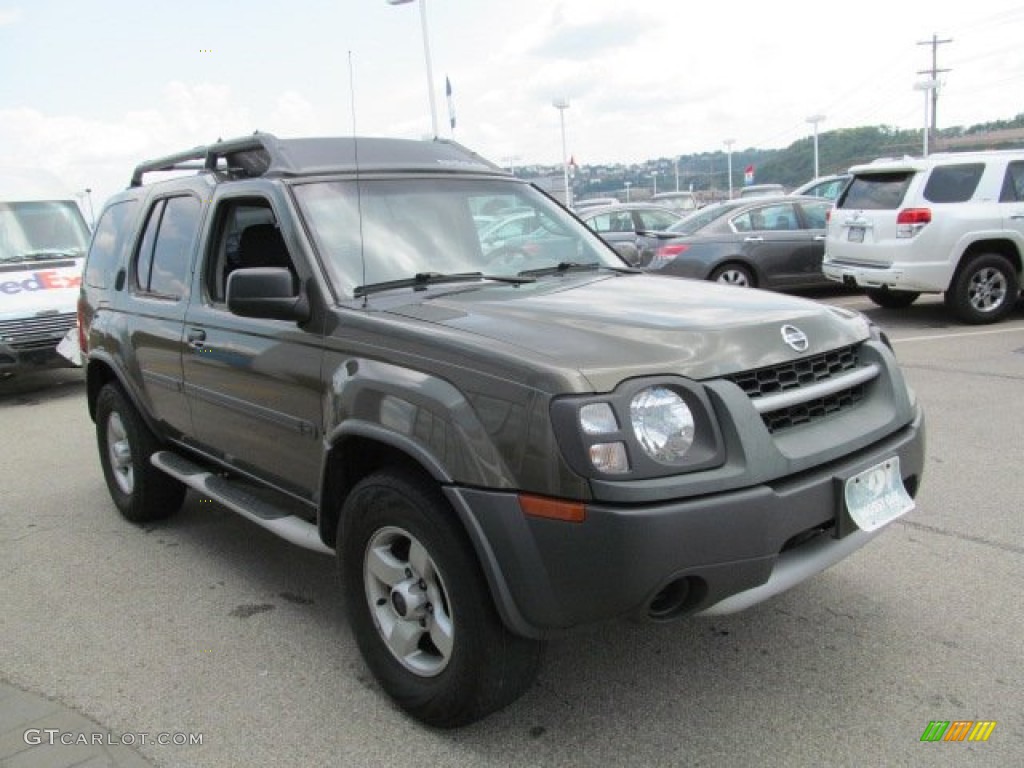 2004 Xterra XE 4x4 - Canteen Metallic Green / Gray photo #7