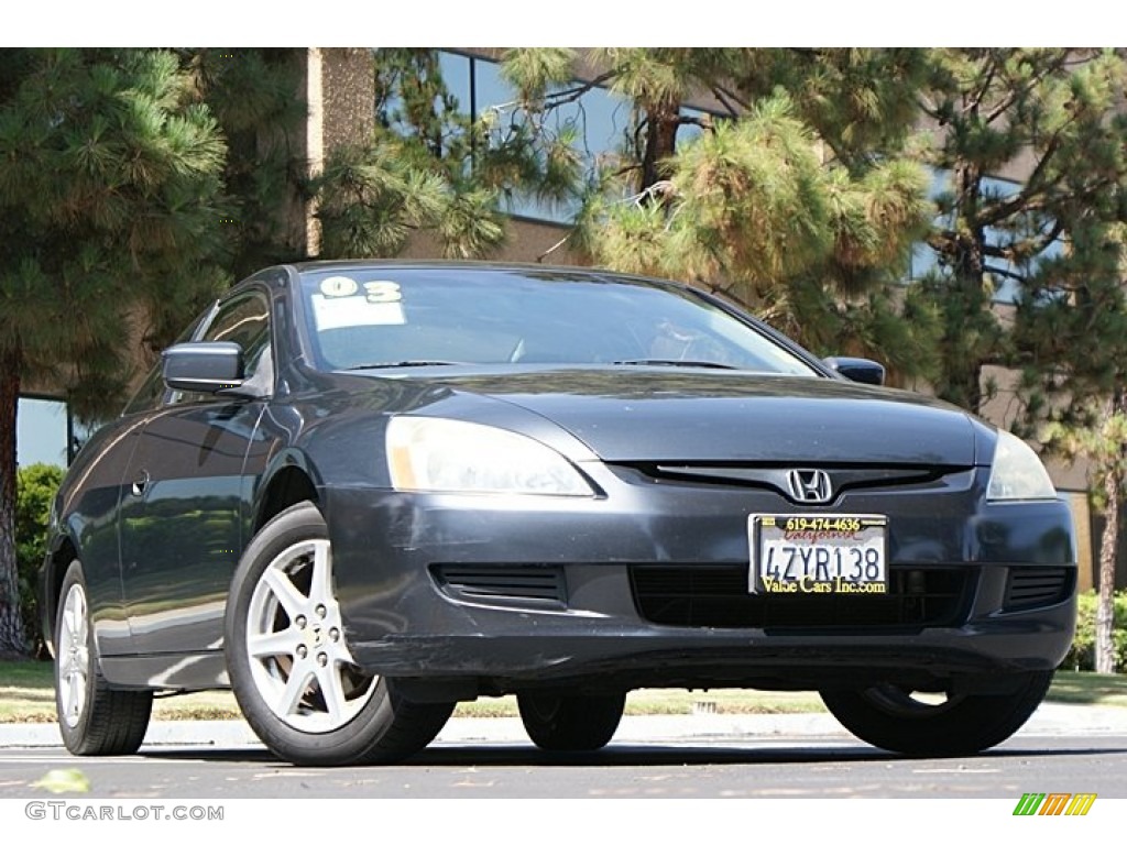 2003 Accord EX V6 Coupe - Graphite Pearl / Black photo #1