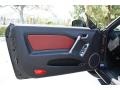 Black/Red 2007 Hyundai Tiburon SE Door Panel