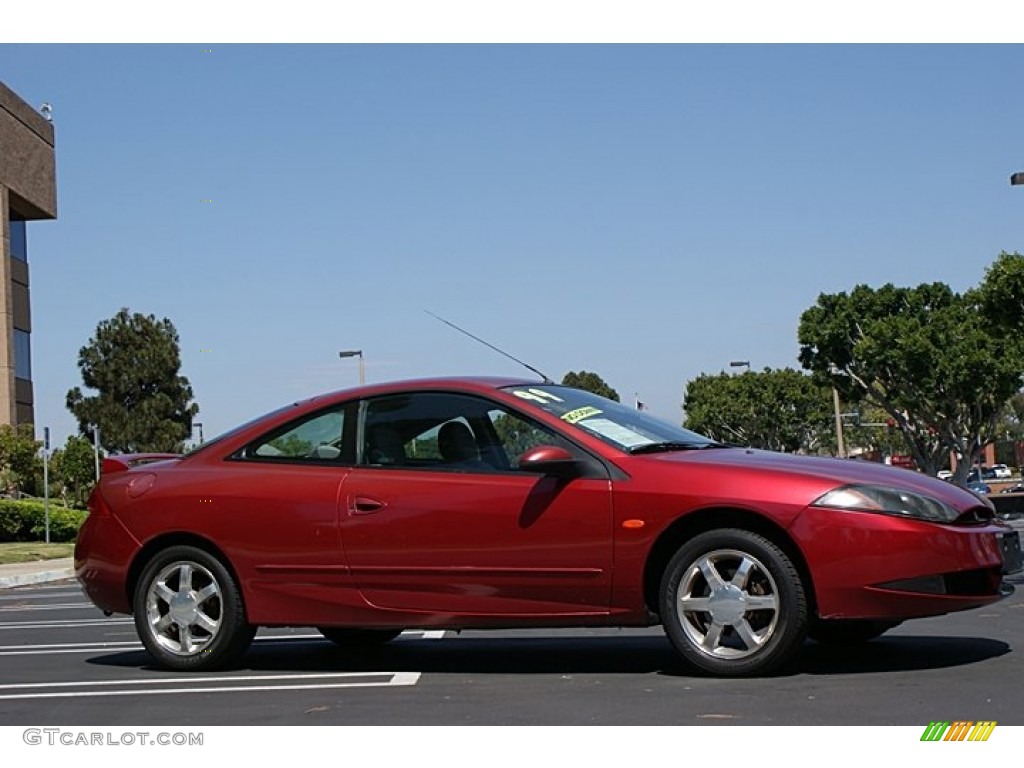 1999 Cougar V6 - Laser Red / Graystone photo #4