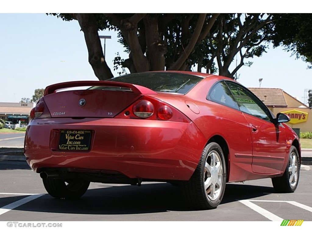 1999 Cougar V6 - Laser Red / Graystone photo #5
