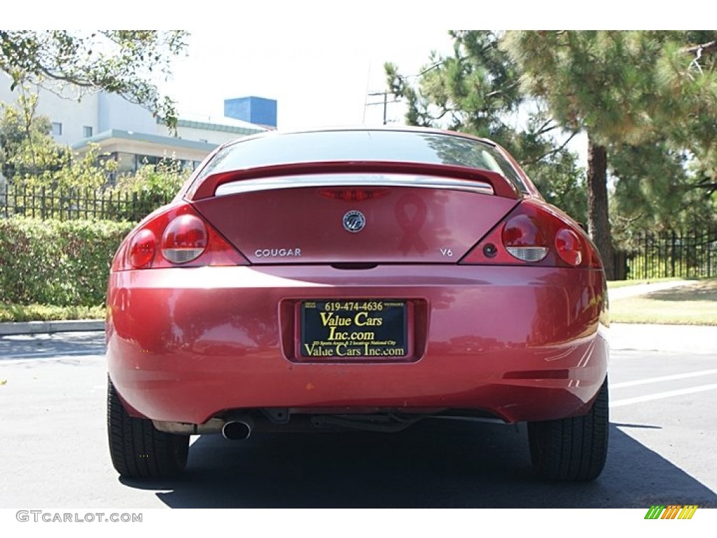 1999 Cougar V6 - Laser Red / Graystone photo #6