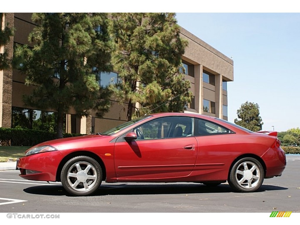 1999 Cougar V6 - Laser Red / Graystone photo #8