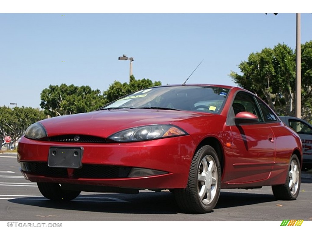 1999 Cougar V6 - Laser Red / Graystone photo #9