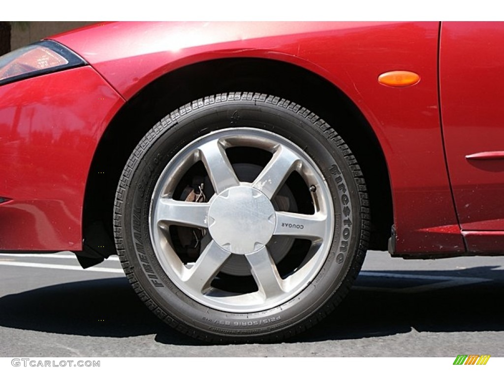 1999 Cougar V6 - Laser Red / Graystone photo #10