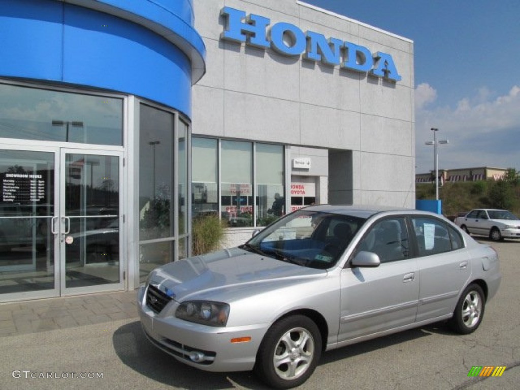 2004 Elantra GLS Sedan - Sterling Silver / Gray photo #1