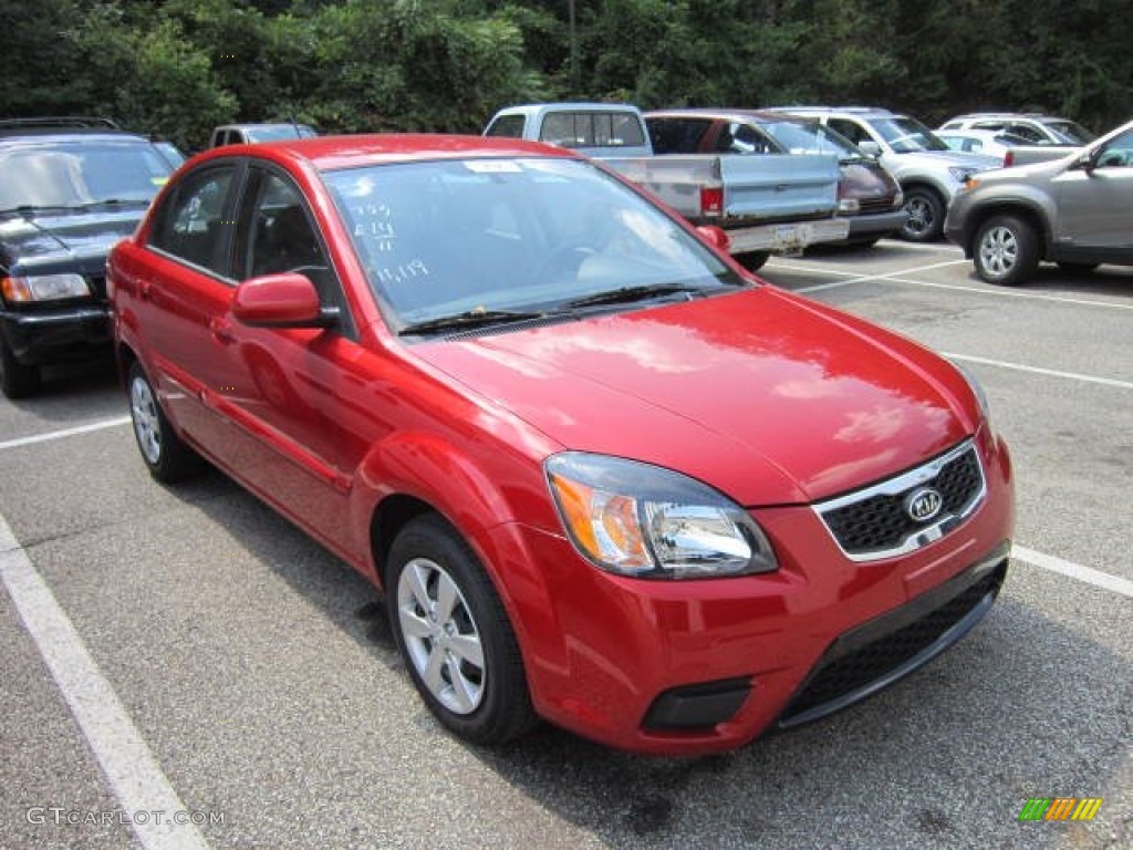 2011 Rio LX - Tropical Red / Gray photo #1